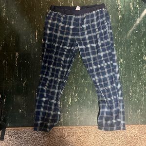 Large striped pajama pants with pockets.